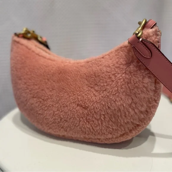 Like New Coach Pink Mira Shearling Crossbody Bag 🩷 - Picture 5 of 10